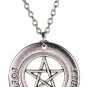 New Wicca Pentacle Forever in my heart silver Unisex Pendant Necklace