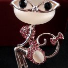 Awesome Fashion Rose Gold Plated  Sexy Cat Pendant Necklace
