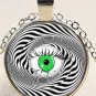 New Punk Dragon eye charm Stereoscopic Unisex silver color Pendant Necklace