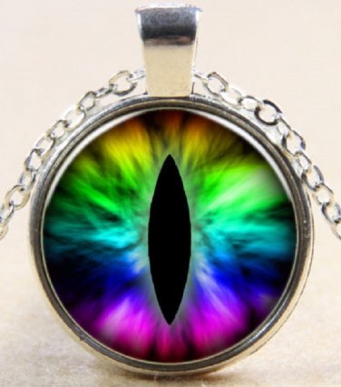 New Punk Dragon eye charm Stereoscopic Unisex silver color Pendant Necklace
