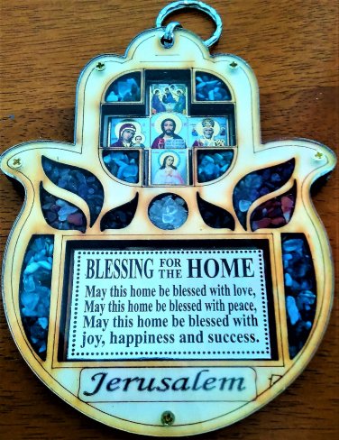 New Awesome Handmade wood wall Holy Blessing for home free shipping