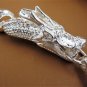Adorable Carved Shiny 925 Silver Dragon chain Bangle Bracelet