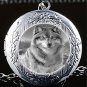 Awesome Sacred Howl Wolf Open Locket Chain Necklace