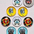 Adorable Native Bear Claw Glass Cabs 1"/25mm Beading  Indigenous MMIW Earring Jewelry  Supplies