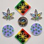 Adorable Weed Marijuana 420 Acrylic Cabs  Beading Craft Supplies Indigenous MMIW Earring