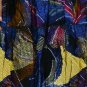 229 Boho Hippy Smock Sleeveless Peasant Sundress Blue