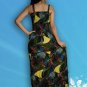 230 Boho Hippy Smock Sleeveless Peasant Sundress Green