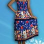026 Boho Floral Print Smock Sleeveless Sundress