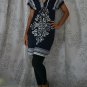 554 V-Neckline Polyester Kimono Kaftan Caftan Cover-up Tunic Dress Top