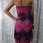 388 Pink Halter Neck Polyester Paisley Printed Tunic Dress