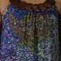 389 Blue Halter Neck Polyester Paisley Printed Tunic Dress
