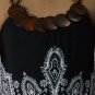 390 Black Halter Neck Polyester Paisley Printed Tunic Dress