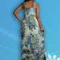 016 Casual Boho Bust Crochet Crinkle Floral Print Maxi dress