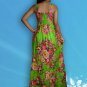 017 Casual Boho Bust Crochet Crinkle Floral Print Maxi dress