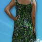 139 Boho Summer beach Scoop neck Floral print sundress Top Blouse