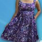 140 Boho Summer beach Scoop neck Floral print sundress Top Blouse