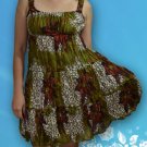 064 Boho Summer beach Scoop neck Floral print sundress Top Blouse 064 Boho Summer beach Scoop neck Floral print sundress Top Blouse