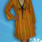 090 Boho Summer Beach Tunic swim suit cover-ups dress Top Blouse