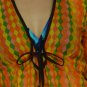 090 Boho Summer Beach Tunic swim suit cover-ups dress Top Blouse