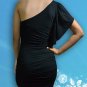 333 Cotton Spandex Jersey One shoulder Min Dress Tunic Top