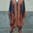862 Scarf Kaftan Caftan Kimono Sleeves Tunic Beach Cover-ups swim suit Top