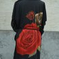 849 Floral Print V-Neckline Polyester Kimono Kaftan Caftan Cover-up Tunic Top