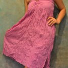 7004 Boho Light Purple Halter Buckle Summer Beach Sundress Top