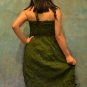 7008 Boho Dark Green Halter Buckle Summer Beach Sundress Top