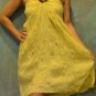 7009 Boho Yellow Halter Buckle Summer Beach Sundress Top