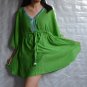 3018 Green Caftan Kaftan Kimono Tunic Cover-ups Top XL