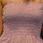 6002 Boho Purple Solid cotton Halter Smock Maxi Sundress