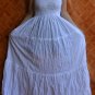 6006 Boho White Solid cotton Halter Smock Maxi Sundress