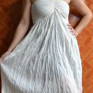 7013 Boho White Halter Summer Beach Sundress Top 7013 Boho White Halter Summer Beach Sundress Top