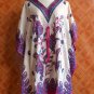 1080 Vintage Kaftan Caftan Tunic Kimono V-Neck Top Blouse Dress M L XL