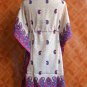 1080 Vintage Kaftan Caftan Tunic Kimono V-Neck Top Blouse Dress M L XL
