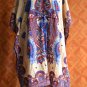 1096 Vintage Kaftan Caftan Tunic Kimono V-Neck Top Blouse Dress M L XL