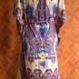 1096 Vintage Kaftan Caftan Tunic Kimono V-Neck Top Blouse Dress M L XL