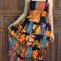TD001 Boho Tie dye Crinkle Multi-color Floral Print Smock Sun dress XS S M L