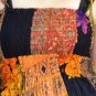 TD001 Boho Tie dye Crinkle Multi-color Floral Print Smock Sun dress XS S M L
