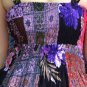 TD002 Boho Tie dye Crinkle Multi-color Floral Print Smock Sun dress XS S M L