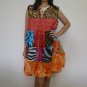PW01 Multi-colors Patchwork Dress Top Tunic S M L