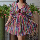 301 Boho Floral Caftan Kaftan Kimono Tunic Cover-ups Dress Top Blouse