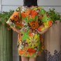 304 Boho Floral Caftan Kaftan Kimono Tunic Cover-ups Dress Top Blouse