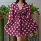 308 Boho Caftan Kaftan Kimono Tunic Cover-ups Dress Top Blouse