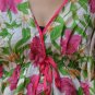 310 Boho Floral Caftan Kaftan Kimono Tunic Cover-ups Dress Top Blouse