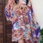 4074 Caftan Kaftan Kimono Tunic Cover-ups Blouse Top M L XL 2XL 3XL