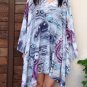4075 Caftan Kaftan Kimono Tunic Cover-ups Blouse Top M L XL 2XL 3XL