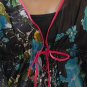 NOK04 Boho Floral Caftan Kaftan Kimono Tunic Cover-ups Dress Top Blouse