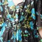 V03 Cotton Floral Caftan Kaftan Kimono Tunic Cover-ups Dress Top Blouse M L XL