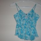 Women's Spaghetti Strap Tanks-Blue